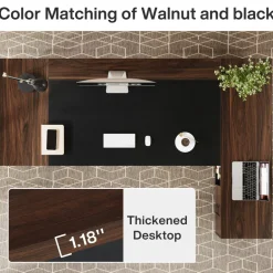 Shop Tribesigns L - Shaped Executive Desk, 78