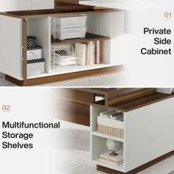 Hot Tribesigns L - Shaped Executive Desk, 70.5