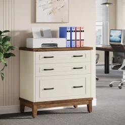 New Tribesigns Lateral File Cabinet, 3 - drawer Filing Cabinet For A4/letter/legal Size