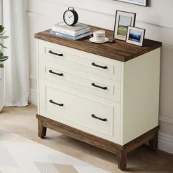 New Tribesigns Lateral File Cabinet, 3 - drawer Filing Cabinet For A4/letter/legal Size