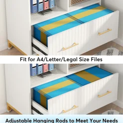 Flash Sale Tribesigns Lateral File Cabinet Printer Stand with Drawer & Open Storage Spaces