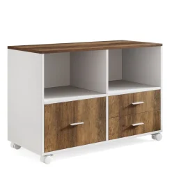 Outlet Tribesigns Lockable File Cabinet Printer Stand with Drawers & Caster
