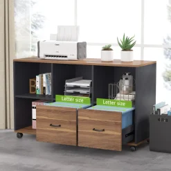 Discount Tribesigns L-Shaped Desk, 55