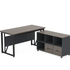 Discount Tribesigns L-Shaped Desk, 55