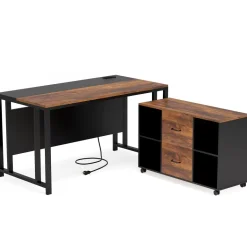 Clearance Tribesigns L-Shaped Desk, 55
