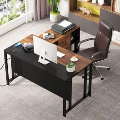 Clearance Tribesigns L-Shaped Desk, 55