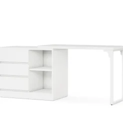 Outlet Tribesigns Makeup Vanity, Dressing Table With 3 Drawers And Storage Shelves