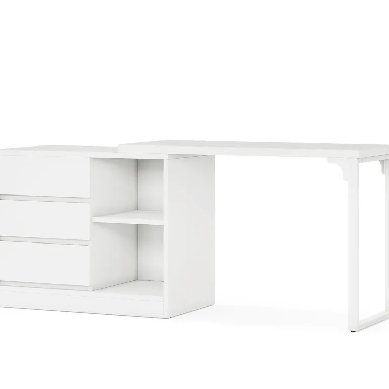 Outlet Tribesigns Makeup Vanity, Dressing Table With 3 Drawers And Storage Shelves
