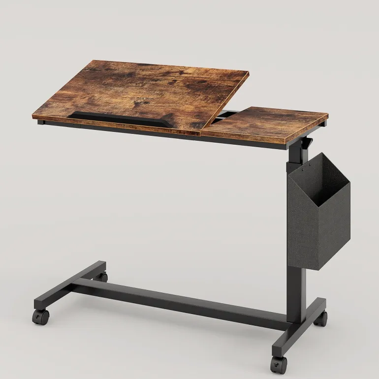 Shop Tribesigns Mobile C Table, Height Adjustable End Table Sofa Snack Table