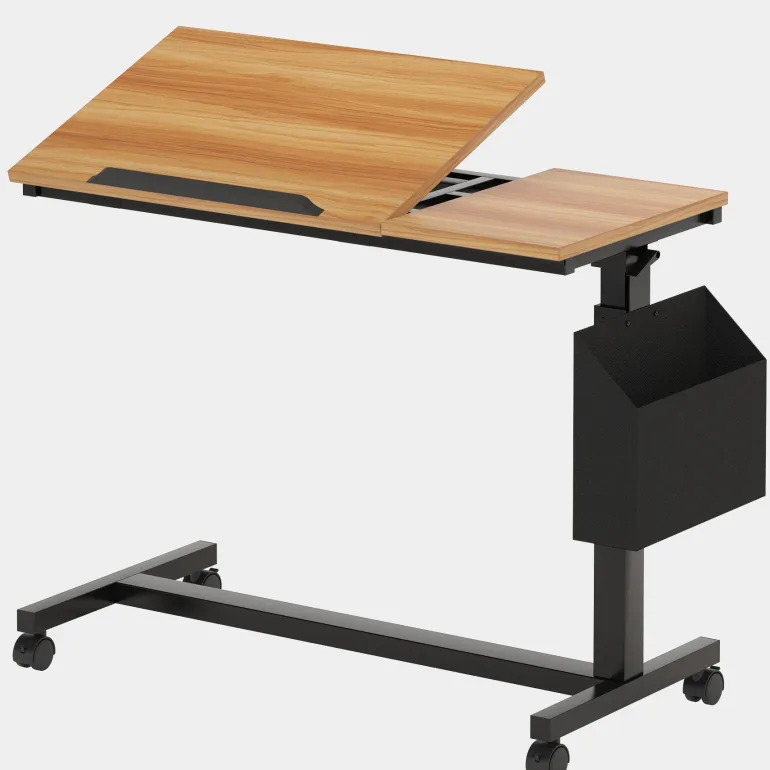 Shop Tribesigns Mobile C Table, Height Adjustable End Table Sofa Snack Table