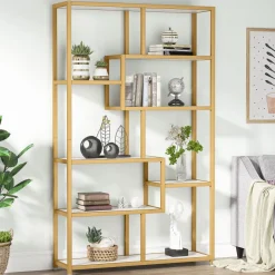 Online Tribesigns Modern Bookshelf, 8 - Open Shelf Etagere Bookcase Storage Organizer