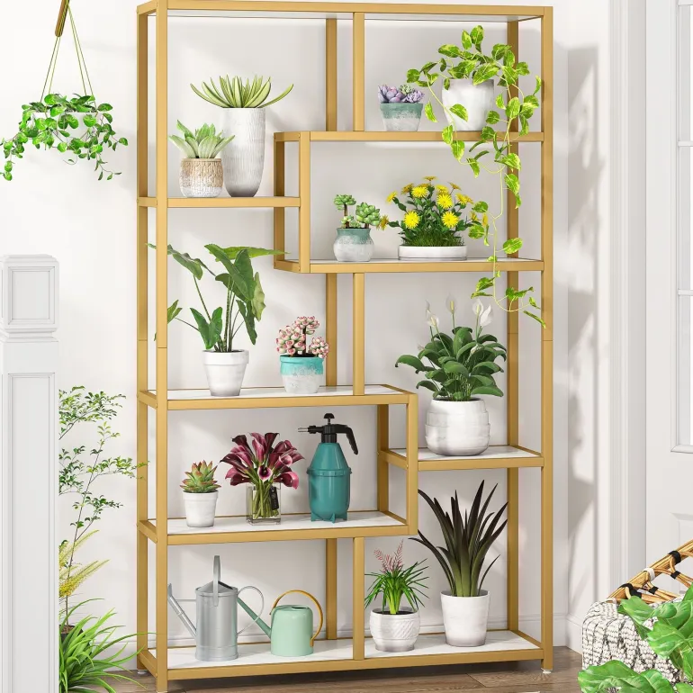 Online Tribesigns Modern Bookshelf, 8 - Open Shelf Etagere Bookcase Storage Organizer