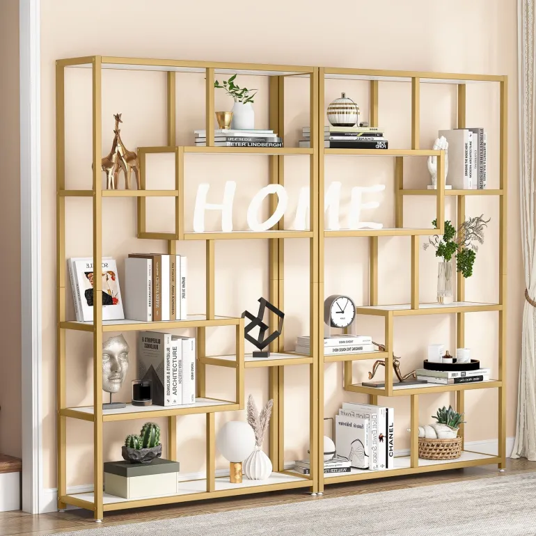 Online Tribesigns Modern Bookshelf, 8 - Open Shelf Etagere Bookcase Storage Organizer