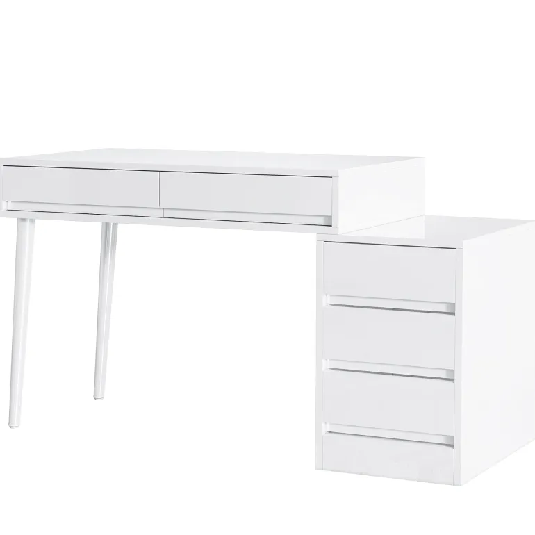 Best Tribesigns Modern Computer Desk Home Office Desk with 5 Storage Drawers