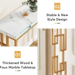 Fashion Tribesigns Modern Console Table, 42.5