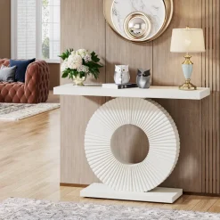 Clearance Tribesigns Modern Console Table 40