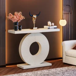 Clearance Tribesigns Modern Console Table 40