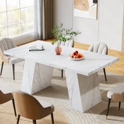 Cheap Tribesigns Modern Dining Table, 63