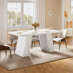 Cheap Tribesigns Modern Dining Table, 63