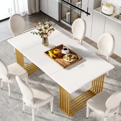 Flash Sale Tribesigns Modern Dining Table, 70.8 Inches Kitchen Table for 6-8 People