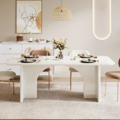 Cheap Tribesigns Modern Dining Table, 63