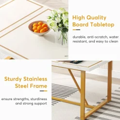 Cheap Tribesigns Modern Dining Table, 70.9