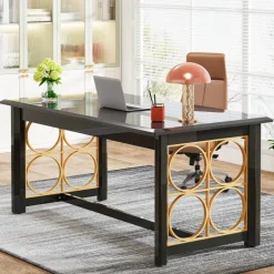 Fashion Tribesigns Modern Executive Desk, 63