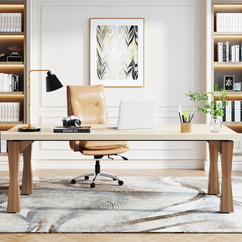Outlet Tribesigns Modern Executive Desk, 71" Computer Desk Conference Table