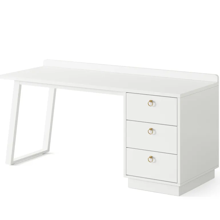 Cheap Tribesigns Modern Makeup Vanity Desk, 55" Dressing Table with 3 Drawers(Without Mirror)