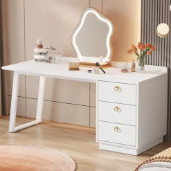 Cheap Tribesigns Modern Makeup Vanity Desk, 55