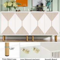 Fashion Tribesigns Modern Sideboard Buffet, 58