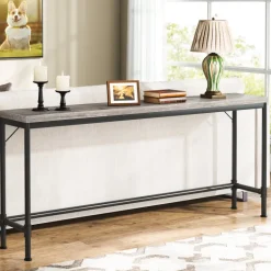 Clearance Tribesigns Narrow Console Table, 70.9