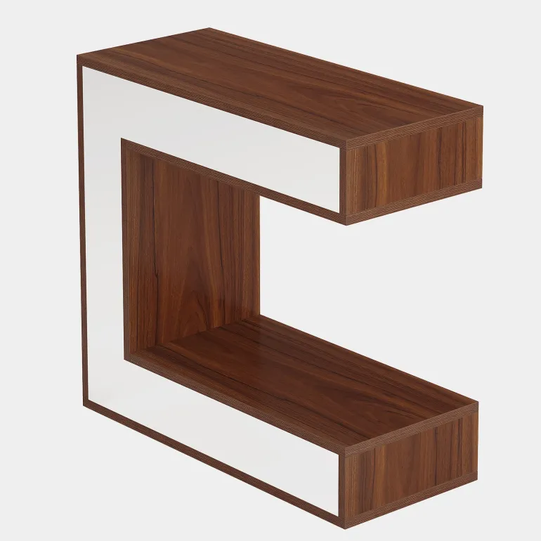 Best Tribesigns Narrow End Table, Mirrored Sofa Side Table With Storage Shelf