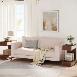 Best Tribesigns Narrow End Table, Mirrored Sofa Side Table With Storage Shelf