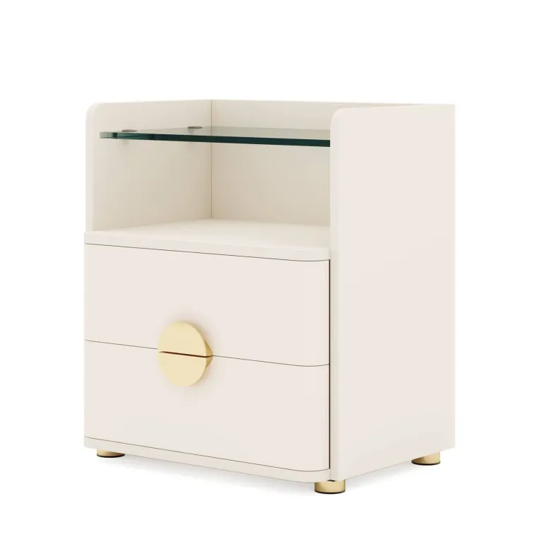 Best Tribesigns Nightstand, 2-Drawer Modern Bedside Table with Open Storage