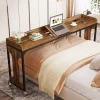 Store Tribesigns Overbed Table with Wheels, 71" Laptop Cart with Outlets & USB Ports