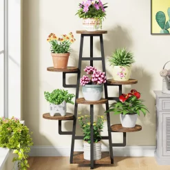 Online Tribesigns Plant Stand, 7 Tier Plant Pots Holder Rack Flower Stand Shelf
