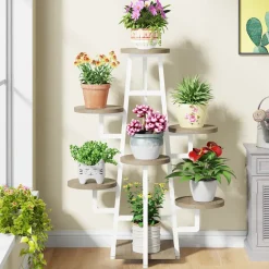 Online Tribesigns Plant Stand, 7 Tier Plant Pots Holder Rack Flower Stand Shelf