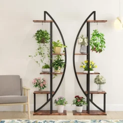 Online Tribesigns Plant Stand, 5-Tier Bonsai Flower Rack Display Shelf Pack of 2