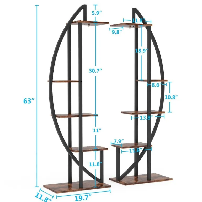 Online Tribesigns Plant Stand, 5-Tier Bonsai Flower Rack Display Shelf Pack of 2