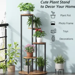 Hot Tribesigns Plant Stand, 4-Tier Plant Shelf Holders Corner Flower Pot Stands