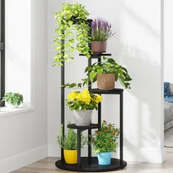 Hot Tribesigns Plant Stand, 4-Tier Plant Shelf Holders Corner Flower Pot Stands