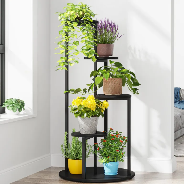 Hot Tribesigns Plant Stand, 4-Tier Plant Shelf Holders Corner Flower Pot Stands