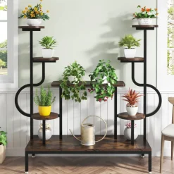 Cheap Tribesigns Plant Stand, 8-tier Potted Ladder Holder Flower Rack Shelves
