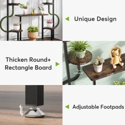 Cheap Tribesigns Plant Stand, 8-tier Potted Ladder Holder Flower Rack Shelves