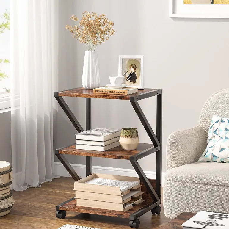 Discount Tribesigns Printer Stand, 3-Tier Rolling Printer Cart Under Desk Storage Shelf
