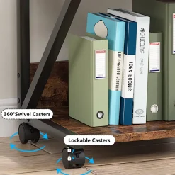 Discount Tribesigns Printer Stand, 3-Tier Rolling Printer Cart Under Desk Storage Shelf