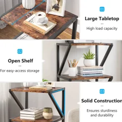 Discount Tribesigns Printer Stand, 3-Tier Rolling Printer Cart Under Desk Storage Shelf