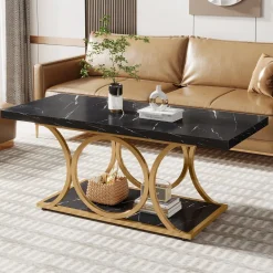 New Tribesigns Rectangle Coffee Table, 47.24