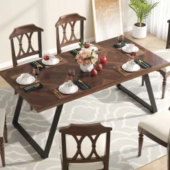 Best Tribesigns Rectangle Dining Table, 63